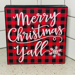 Merry Christmas Y'all Wood Sign